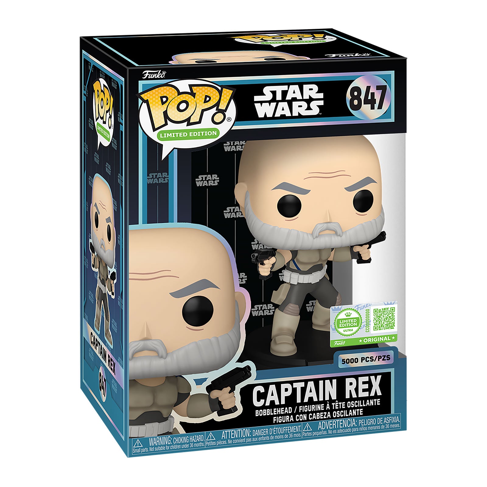 SF・ファンタジー・ホラー 847 STAR WARS Funko Pop Captain Rex Star Wars - Figura Funko Pop de cabeza oscilante Captain Rex