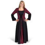 Imagen del producto Vestido Elena negro-burdeos