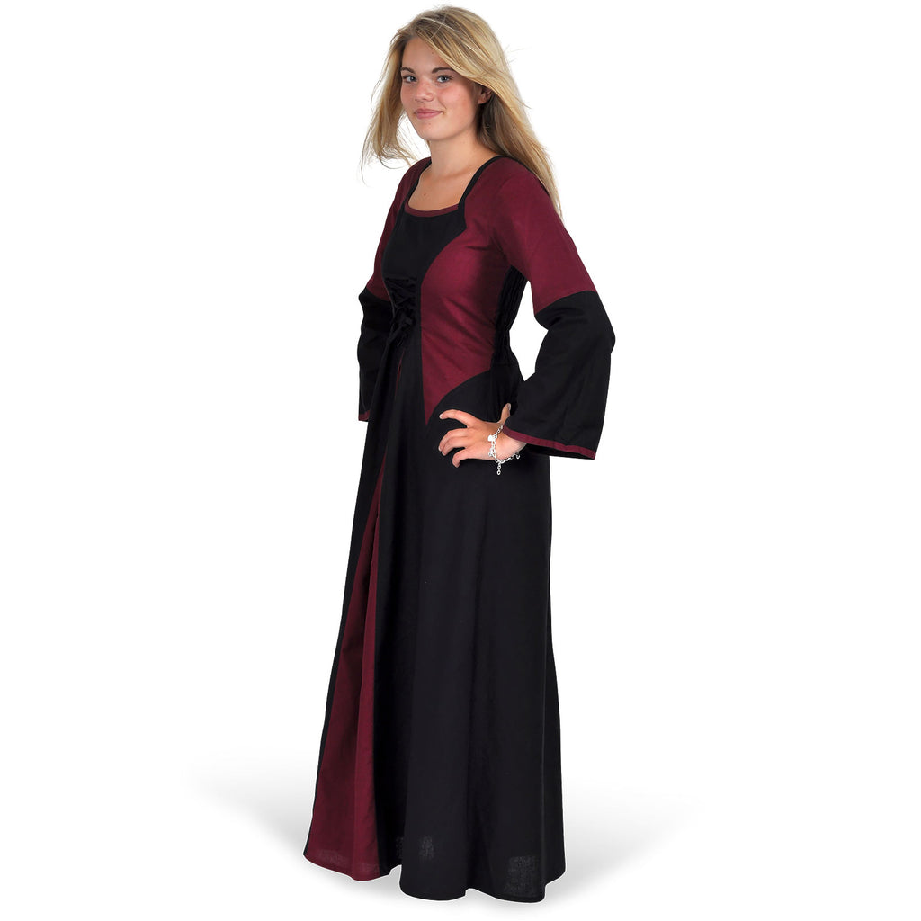 Imagen del producto Vestido Elena negro-burdeos