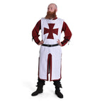 Imagen del producto Túnica de los Caballeros Cruzados blanco-burdeos