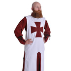 Imagen del producto Túnica de los Caballeros Cruzados blanco-burdeos