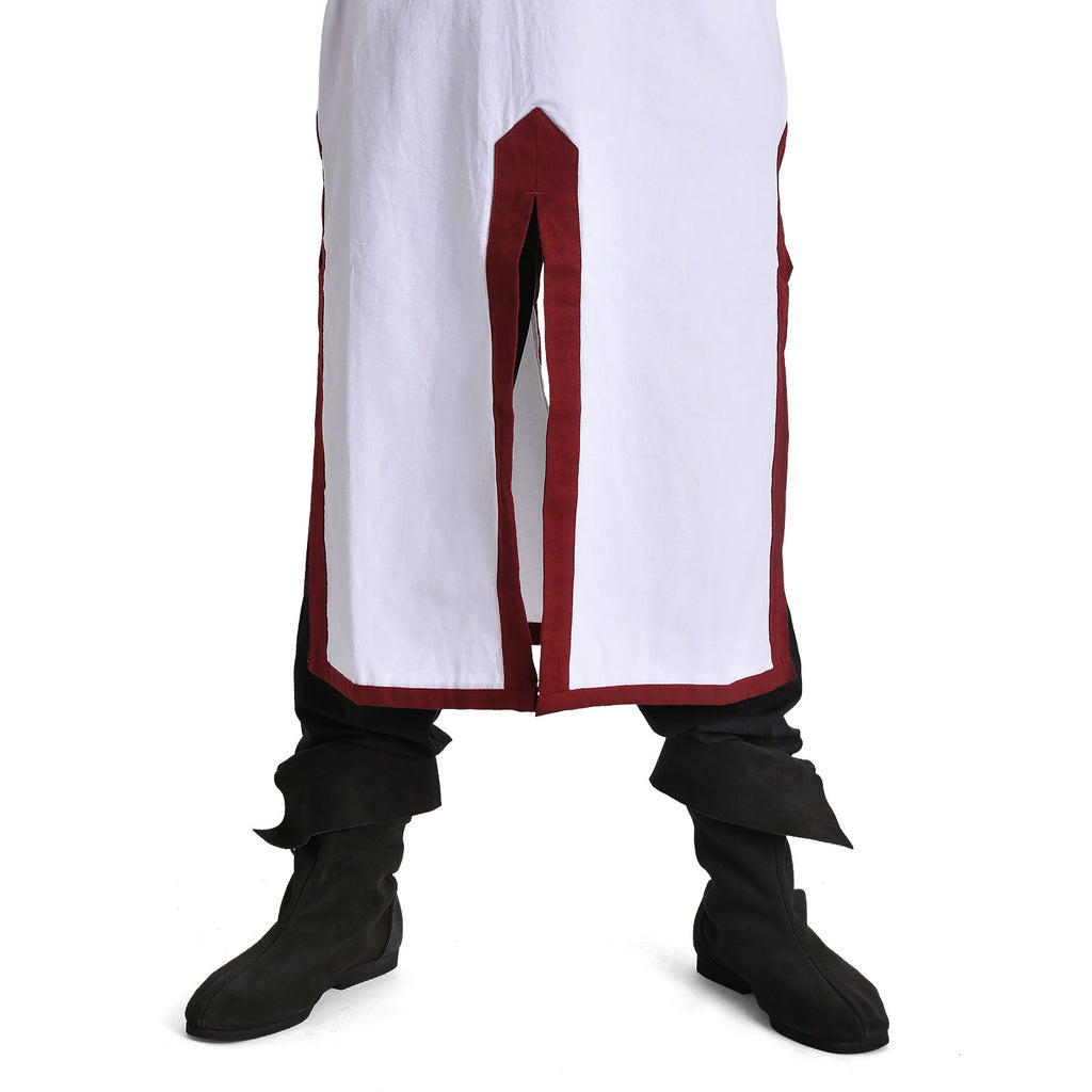 Imagen del producto Túnica de los Caballeros Cruzados blanco-burdeos