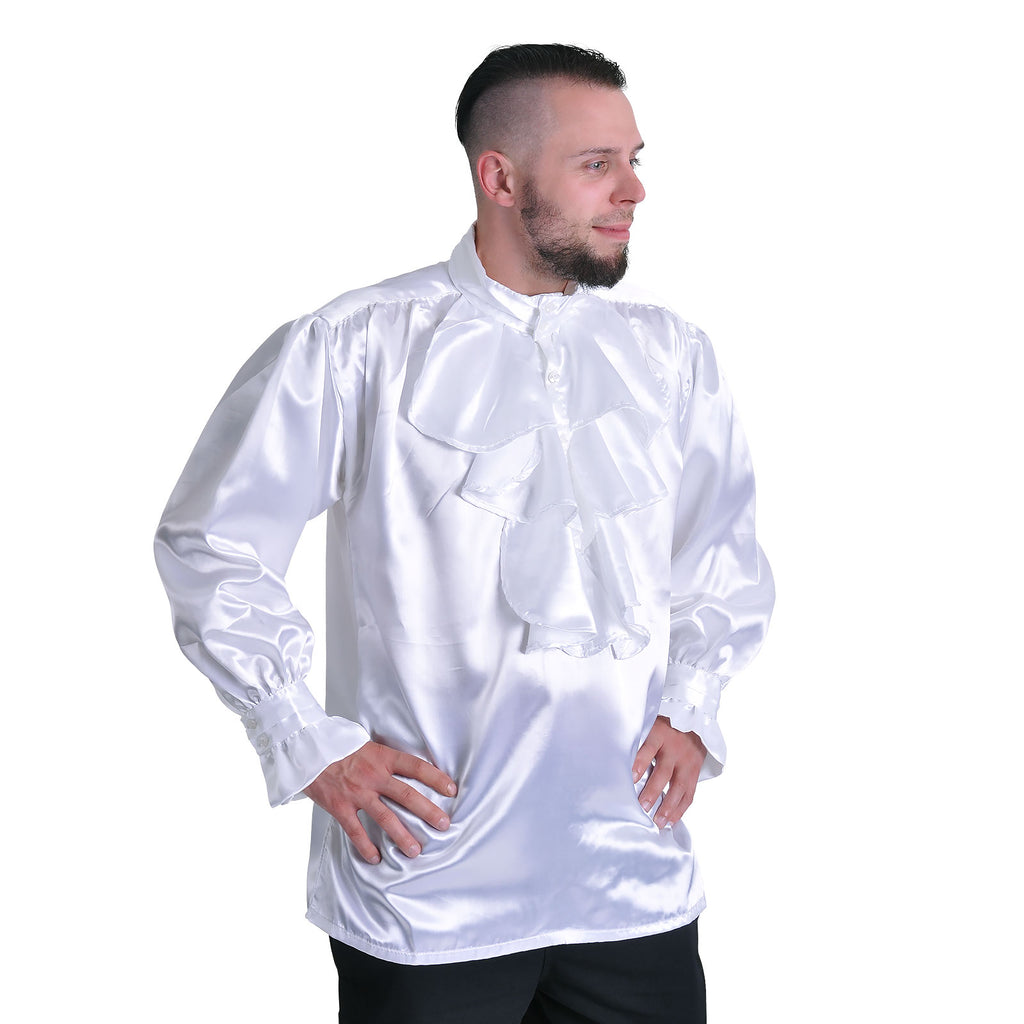 Product image Satin Shirt with Ruffles White