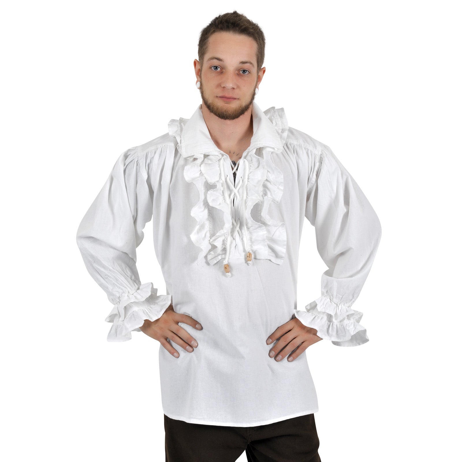 Imagen del producto Camisa de volantes Laurenz blanca