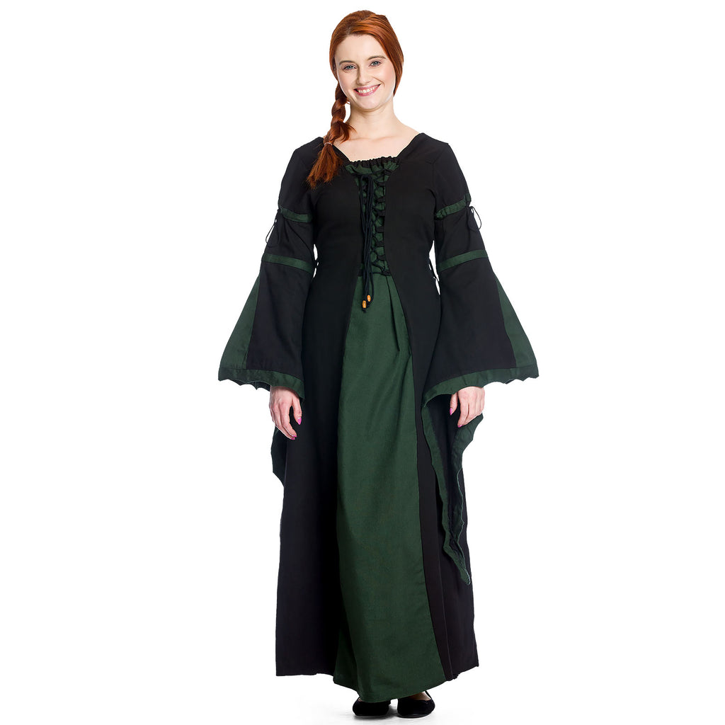 Imagen del producto Leona - Vestido medieval negro-verde