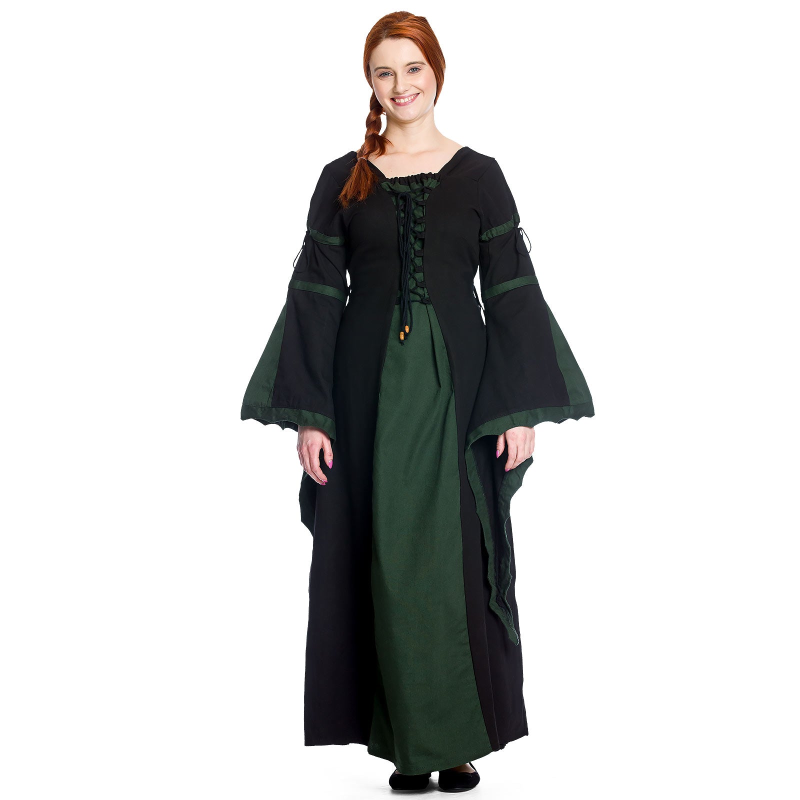 Imagen del producto Leona - Vestido medieval negro-verde