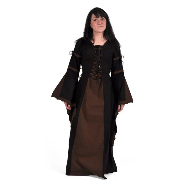 Imagen del producto Leona - Vestido medieval negro-marrón