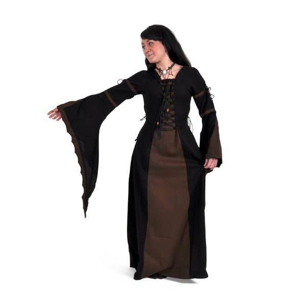 Imagen del producto Leona - Vestido medieval negro-marrón