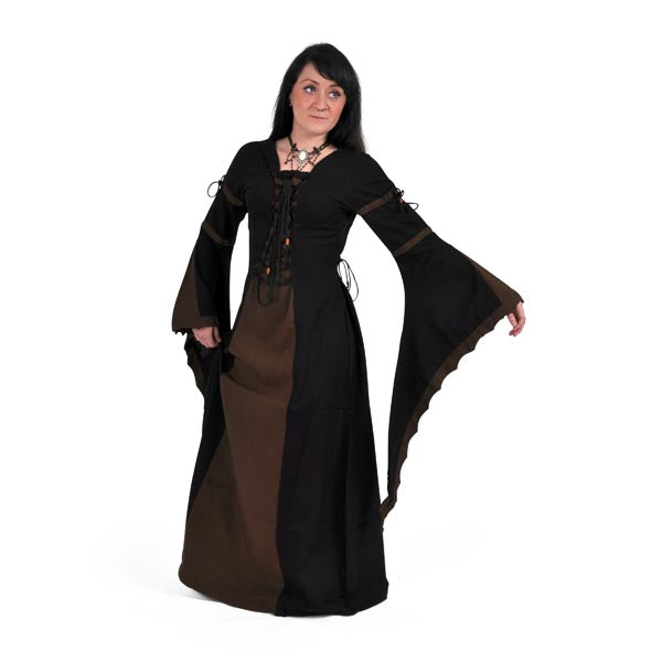 Imagen del producto Leona - Vestido medieval negro-marrón