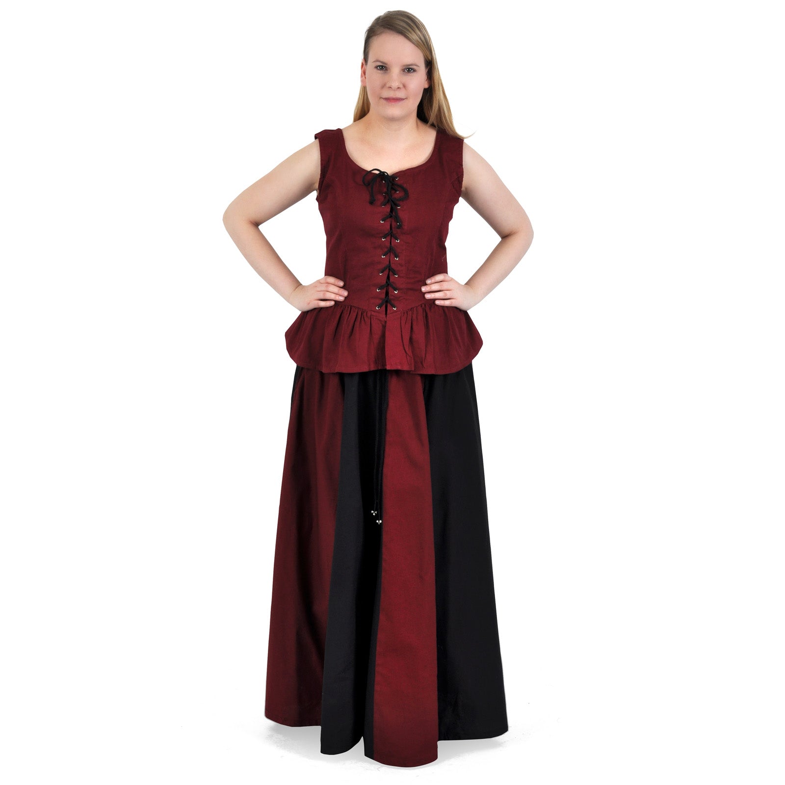 Imagen del producto Estrella - Falda medieval negro-rojo