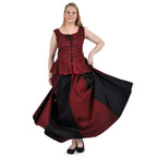 Imagen del producto Estrella - Falda medieval negro-rojo