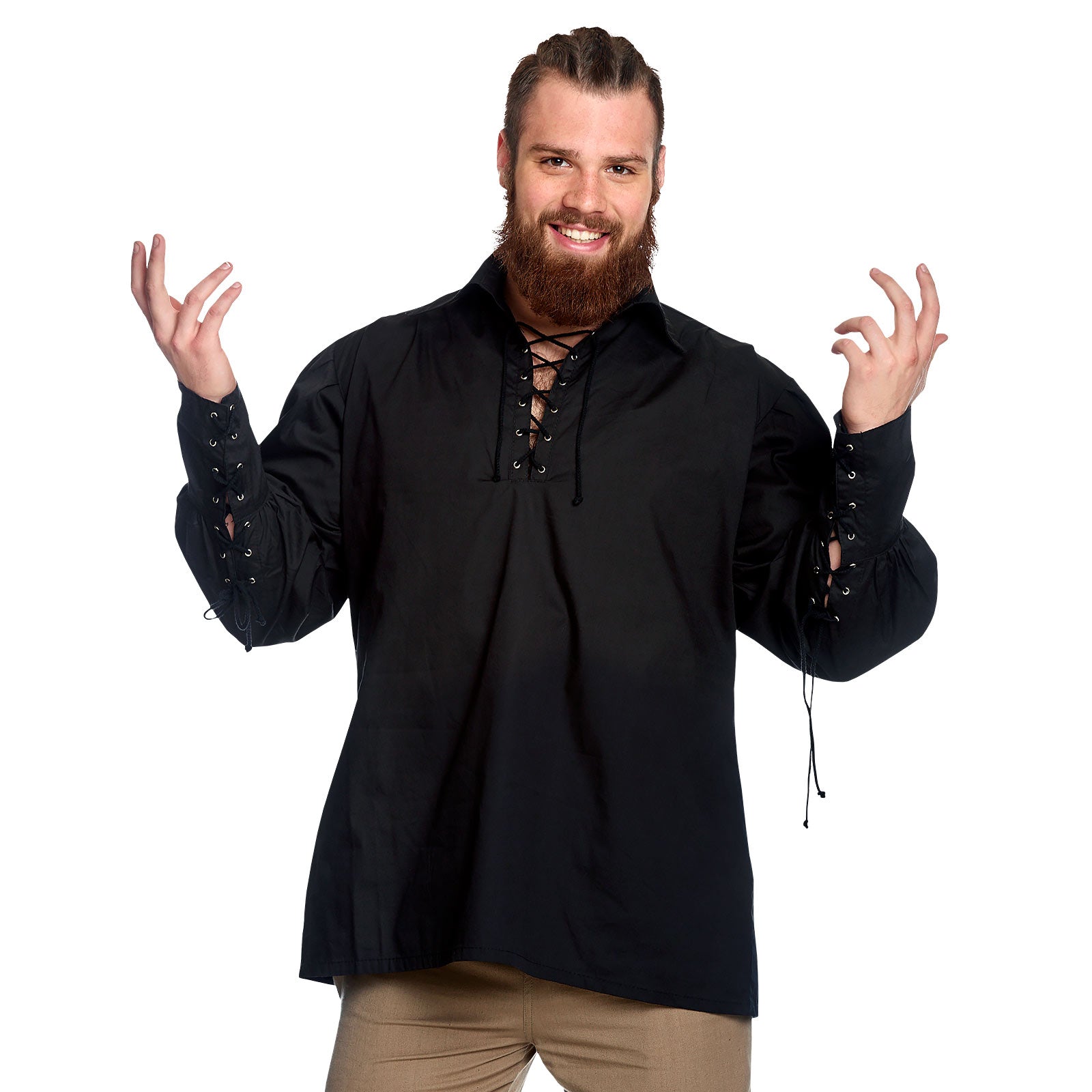 Imagen del producto Camisa de pirata con cordones