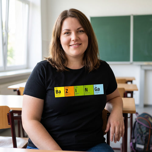 Imagen del producto The Big Bang Theory - Camiseta de fan de Bazinga periódica