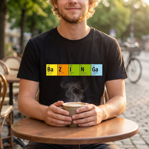 Imagen del producto The Big Bang Theory - Camiseta de fan de Bazinga periódica