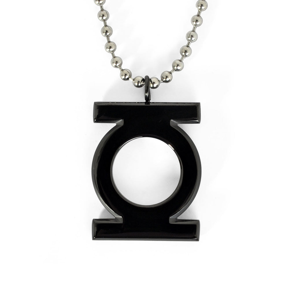 Imagen del producto Green Lantern - Colgante negro con logo en cadena