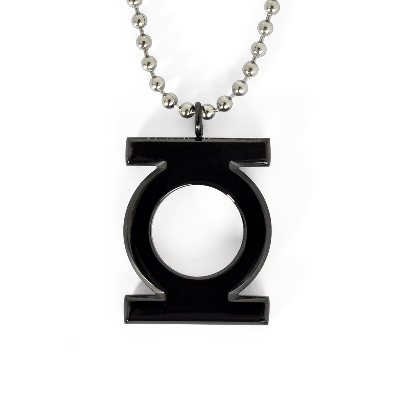 Imagen del producto Green Lantern - Colgante negro con logo en cadena