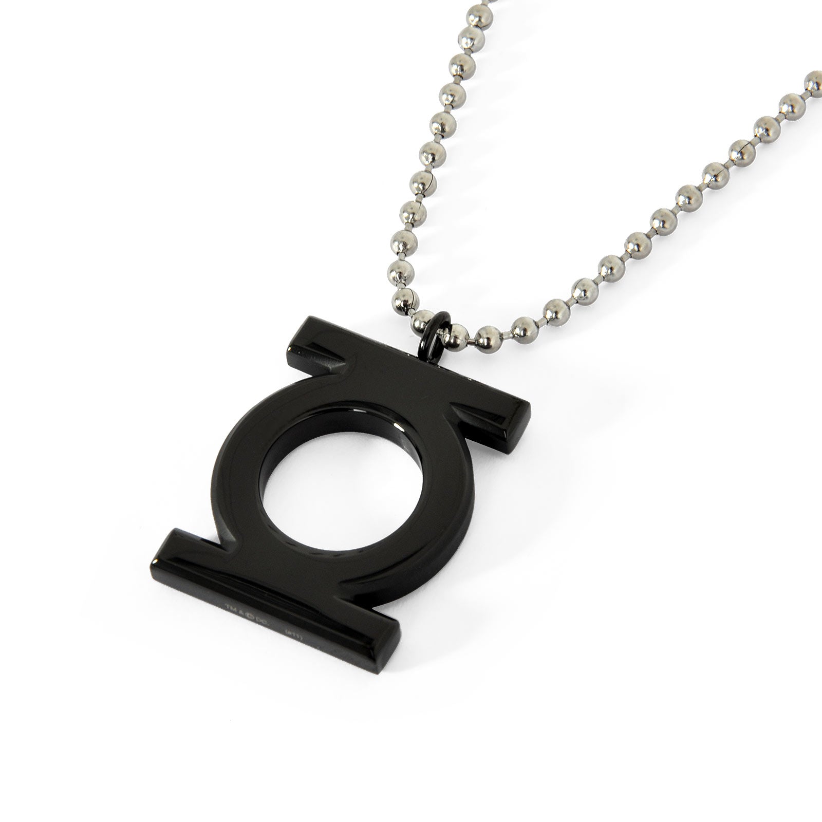 Imagen del producto Green Lantern - Colgante negro con logo en cadena