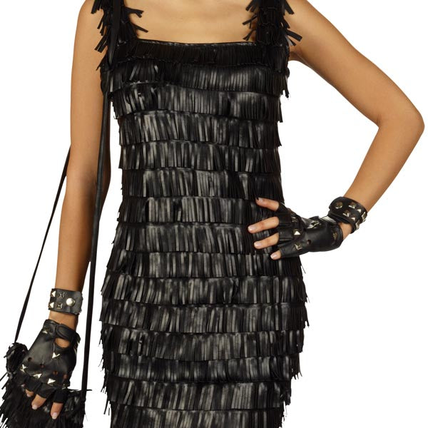 Imagen del producto Vestido de fiesta con flecos de cuero - Disfraz para mujer