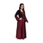Imagen del producto Vestido medieval Elena burdeos-negro
