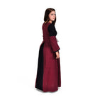Imagen del producto Vestido medieval Elena burdeos-negro