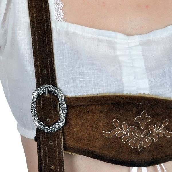 Imagen del producto Pantalones tradicionales de cuero genuino clásico para mujeres
