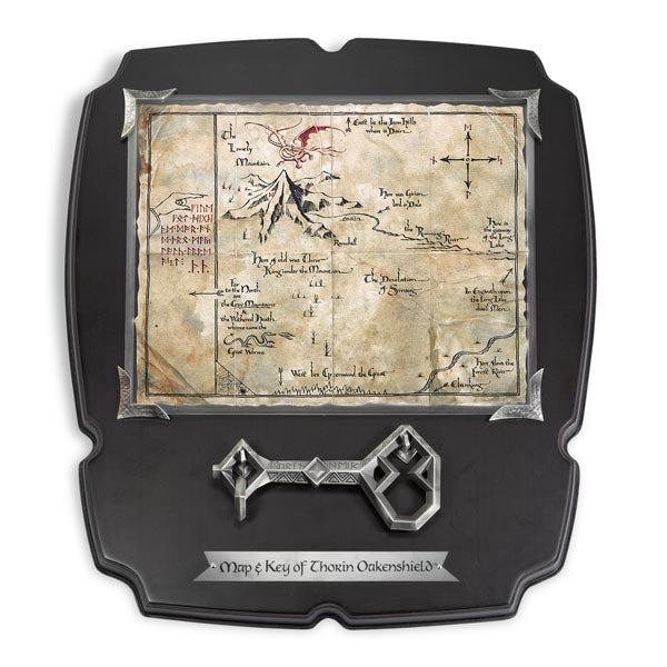 Imagen del producto El Hobbit - Mapa de Thorin con llave - Cuadro de pared, grande