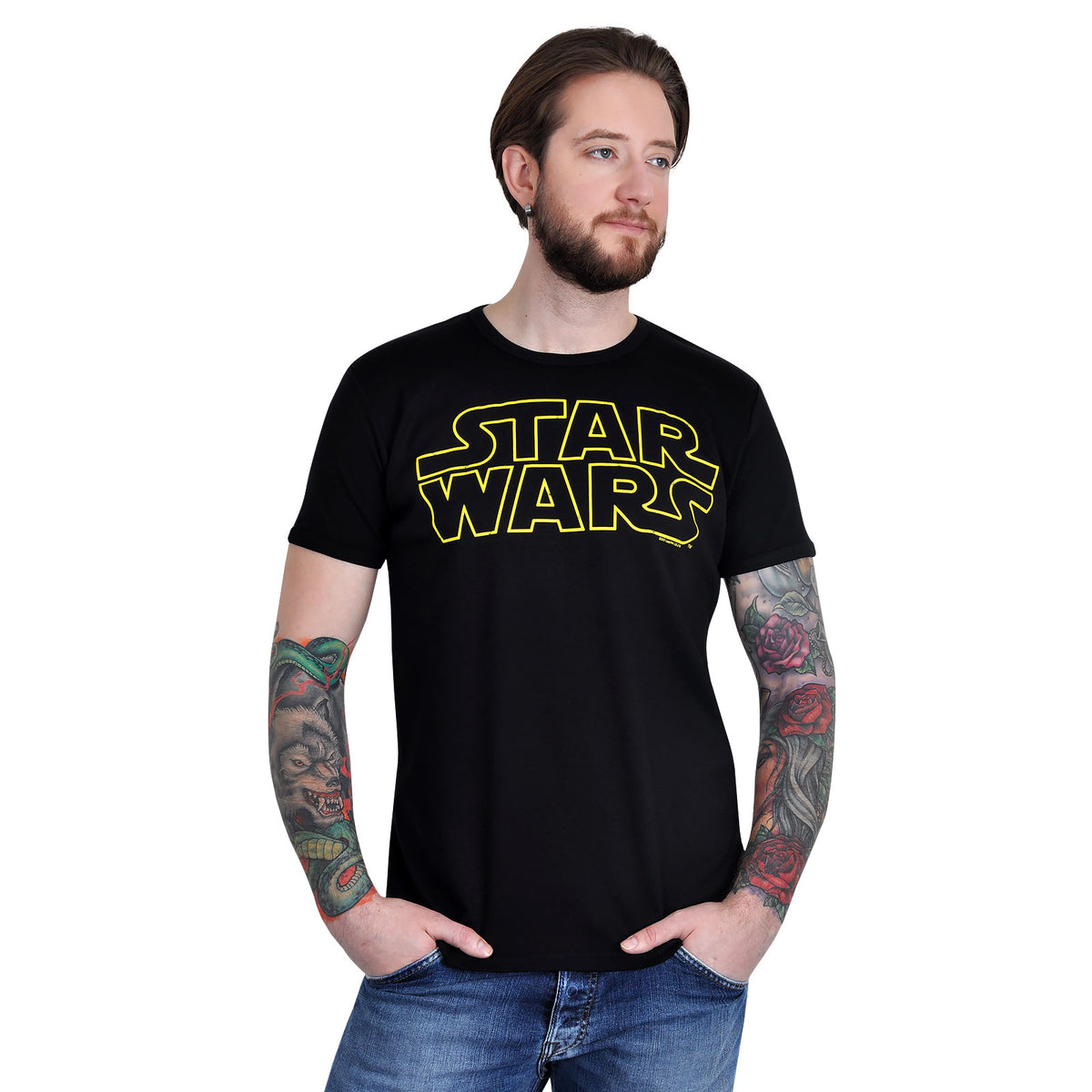 Imagen del producto Star Wars - Camiseta con logo negra