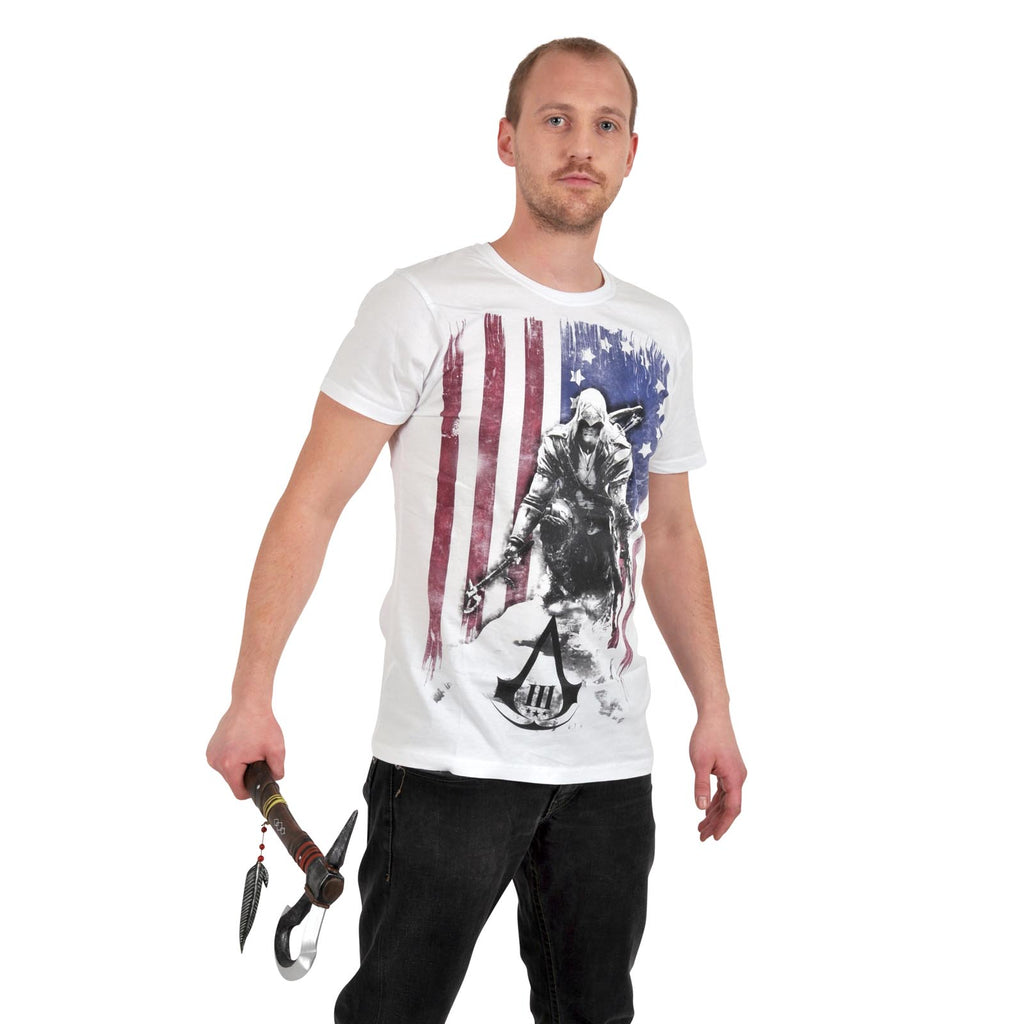 Product image Assassins Creed III - Burned Flag T-Shirt white