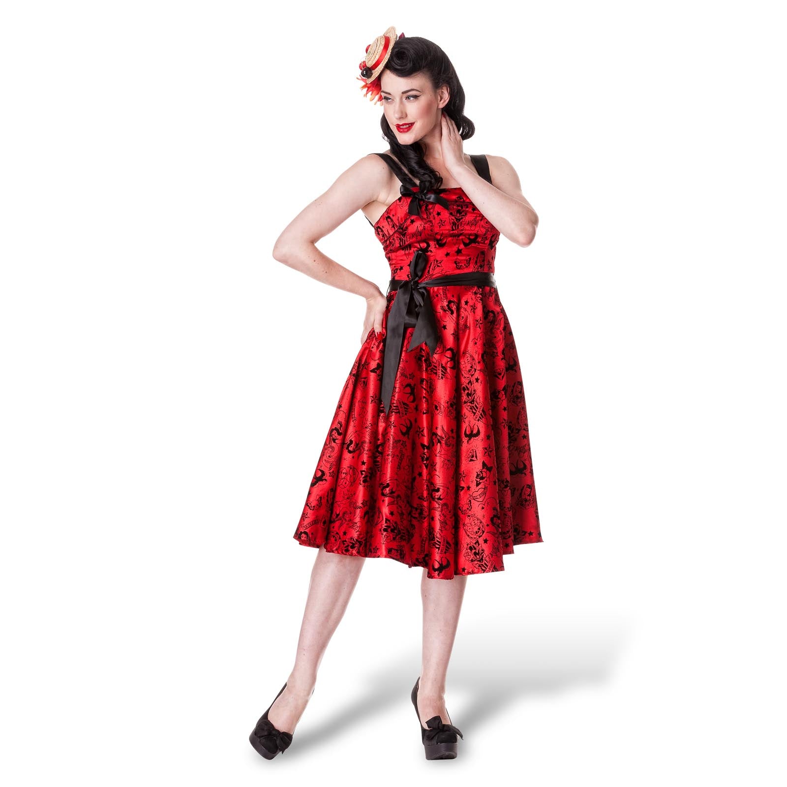 Imagen del producto Vestido Rockabilly Tattoo Flock