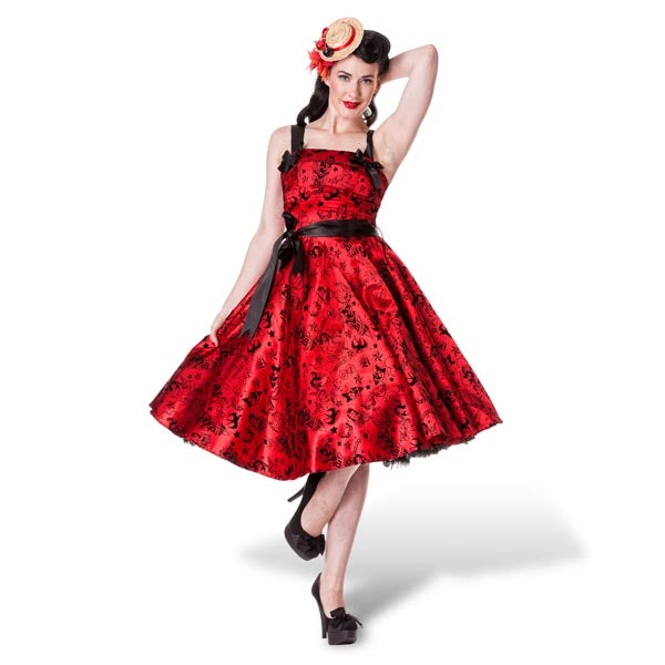 Imagen del producto Vestido Rockabilly Tattoo Flock