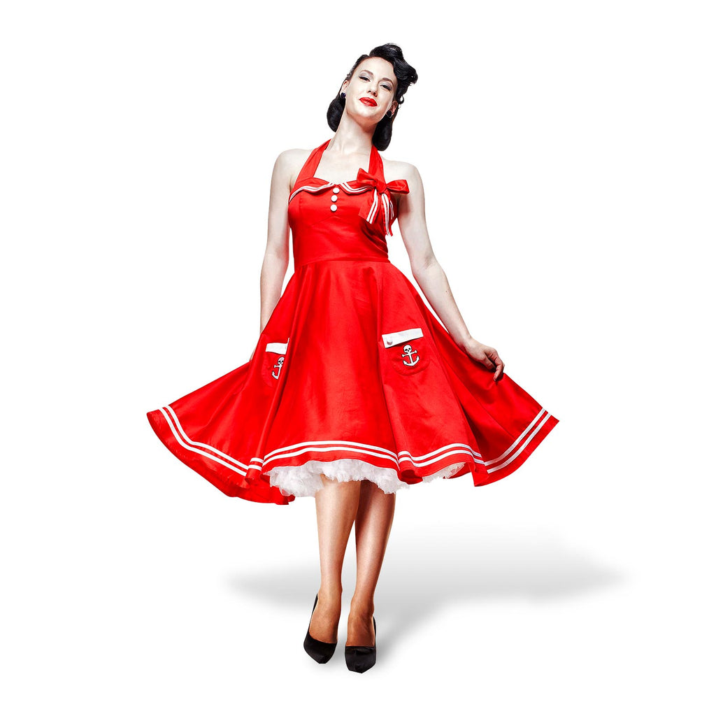 Imagen del producto Vestido Rockabilly Motley rojo