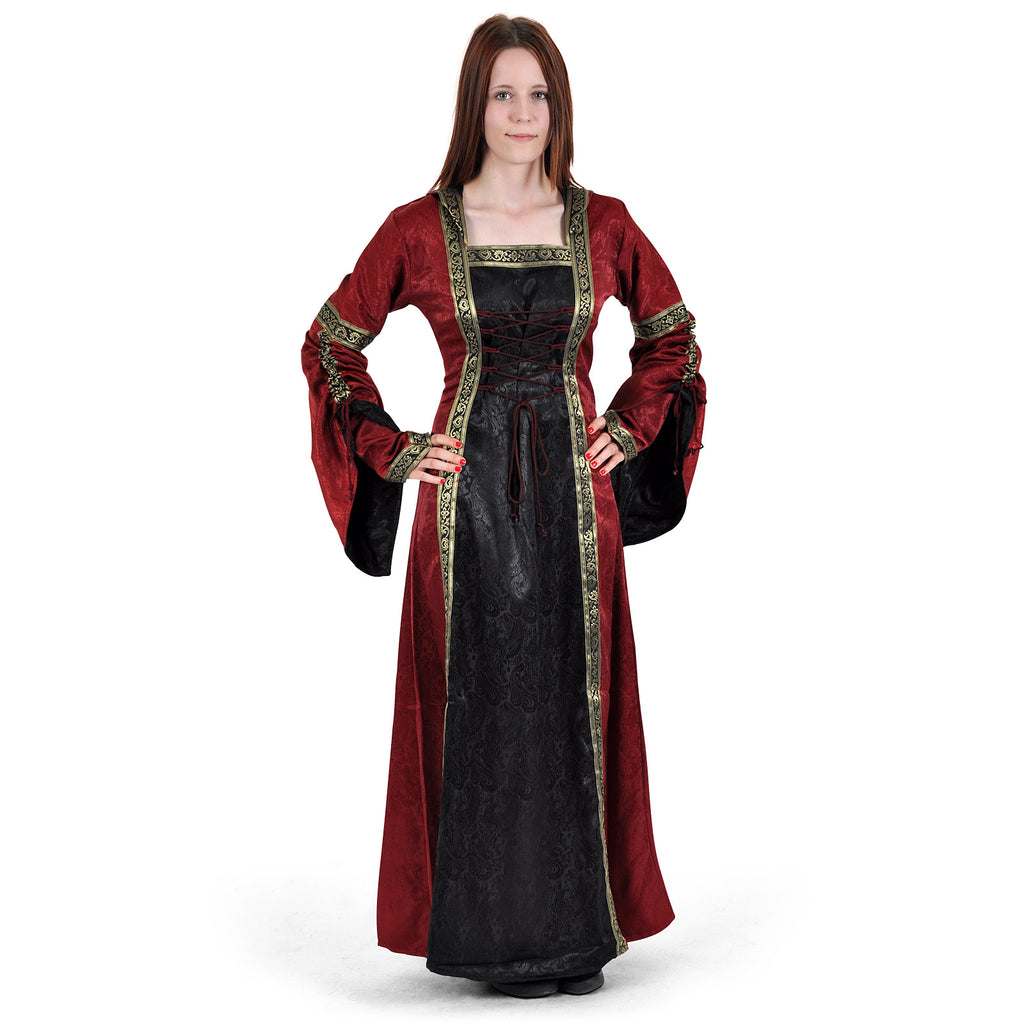 Product image Medieval dress Iris bordeaux-black