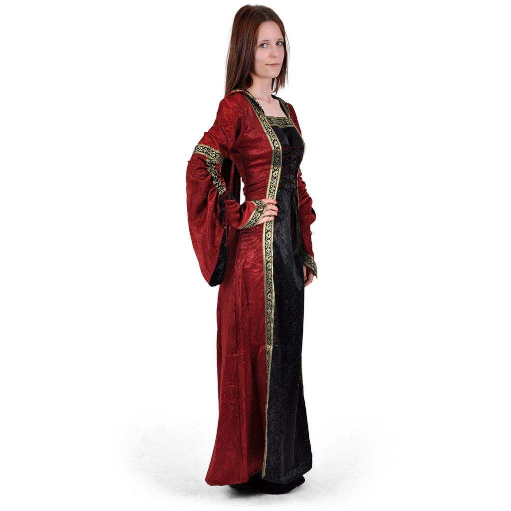 Product image Medieval dress Iris bordeaux-black