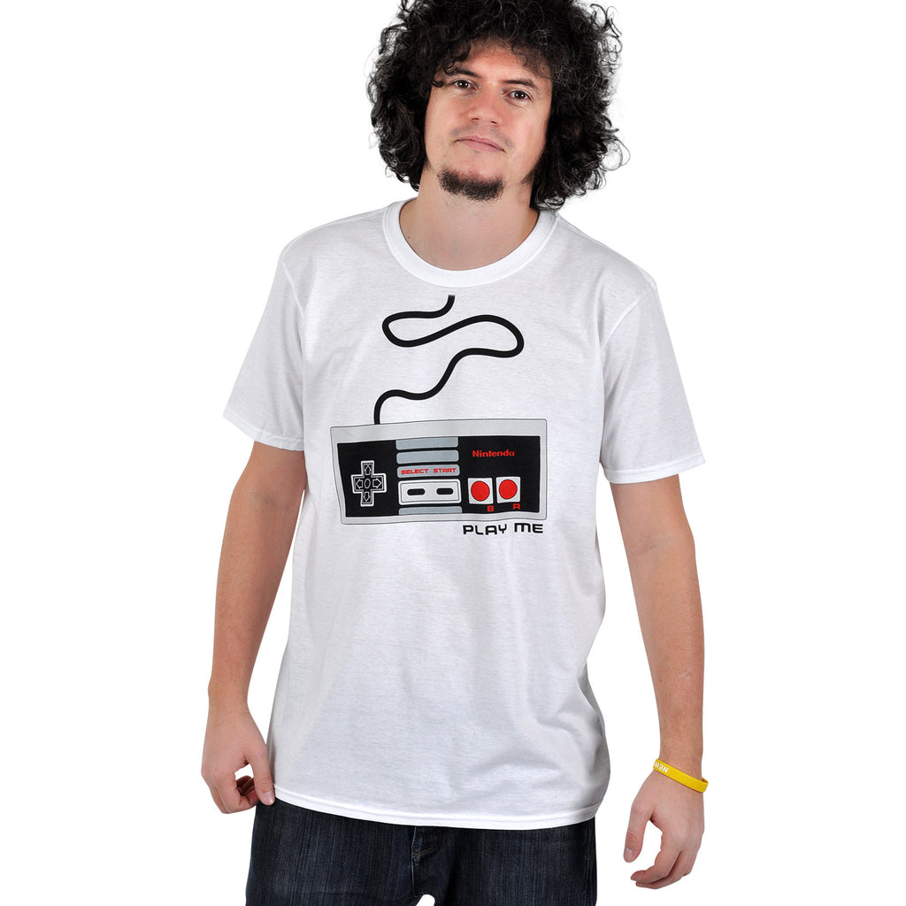 Imagen del producto Nintendo - Camiseta blanca del controlador NES