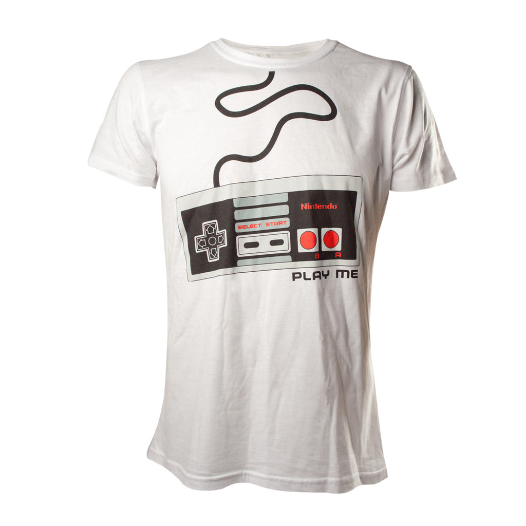 Imagen del producto Nintendo - Camiseta blanca del controlador NES