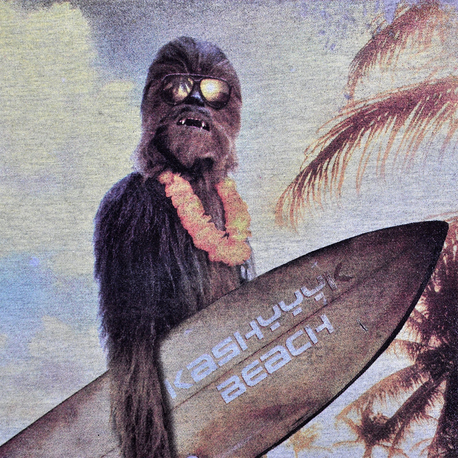 Imagen del producto Star Wars - Camiseta Wookiee Surfer gris
