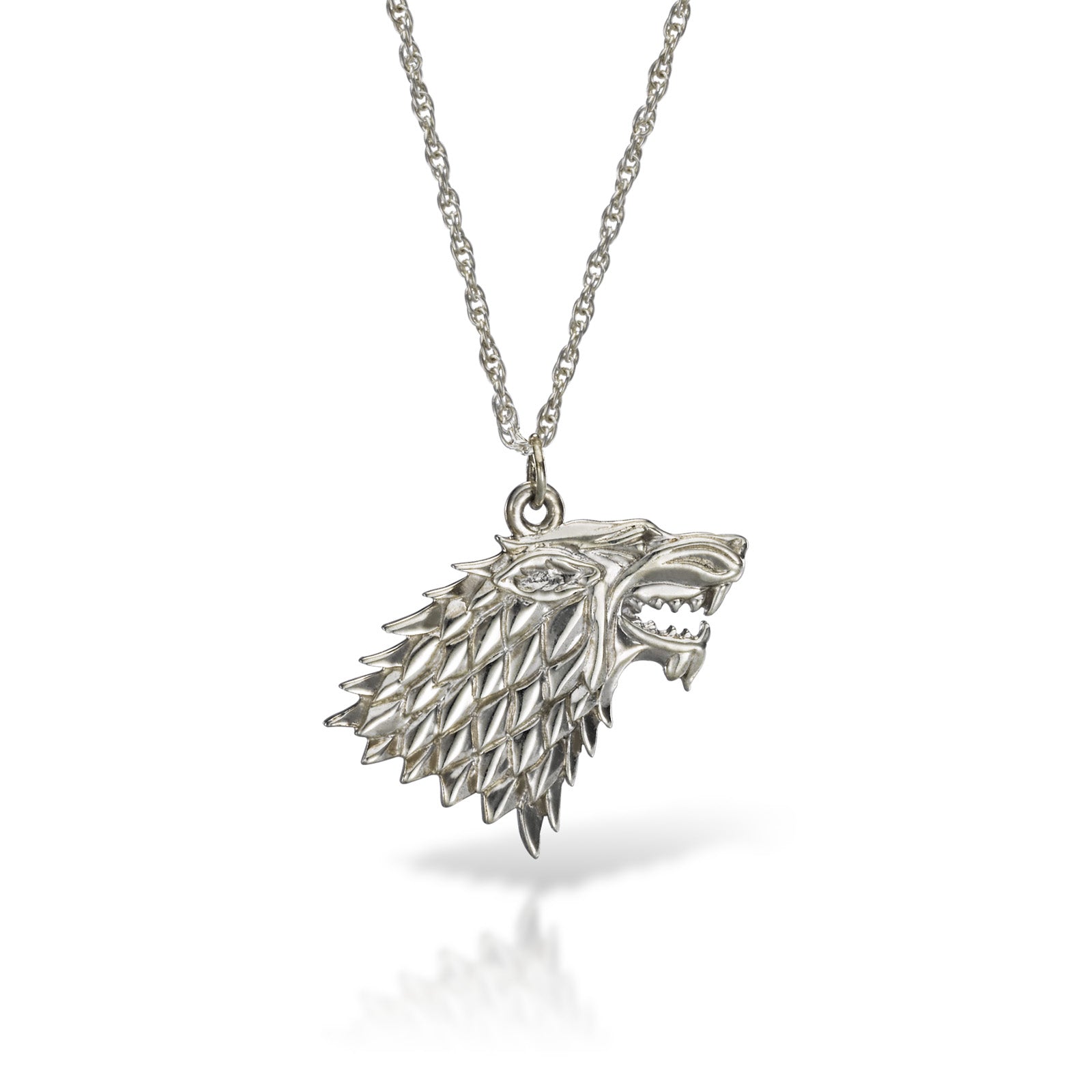Imagen del producto Juego de Tronos - Collar de plata con el escudo de Stark