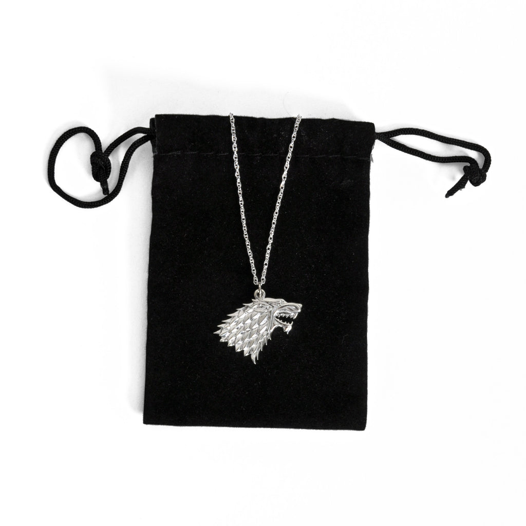 Imagen del producto Juego de Tronos - Collar de plata con el escudo de Stark