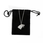 Imagen del producto Juego de Tronos - Collar de plata con el escudo de Stark