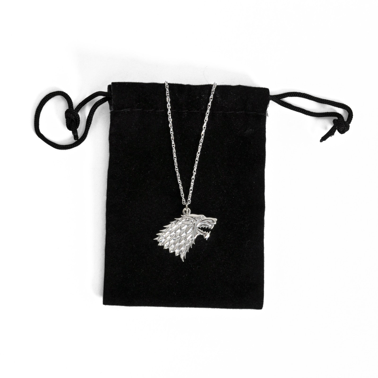 Imagen del producto Juego de Tronos - Collar de plata con el escudo de Stark