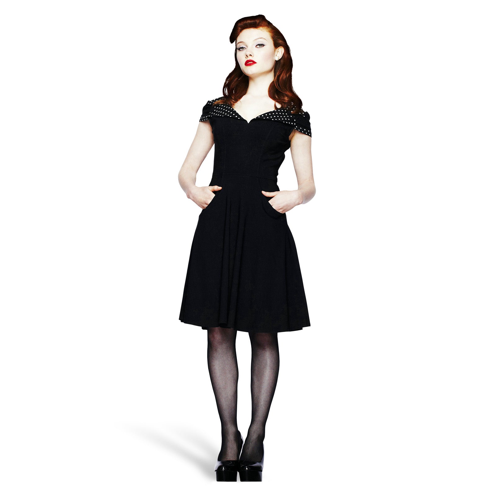 Imagen del producto Vestido Rockabilly Evie con escote en la espalda