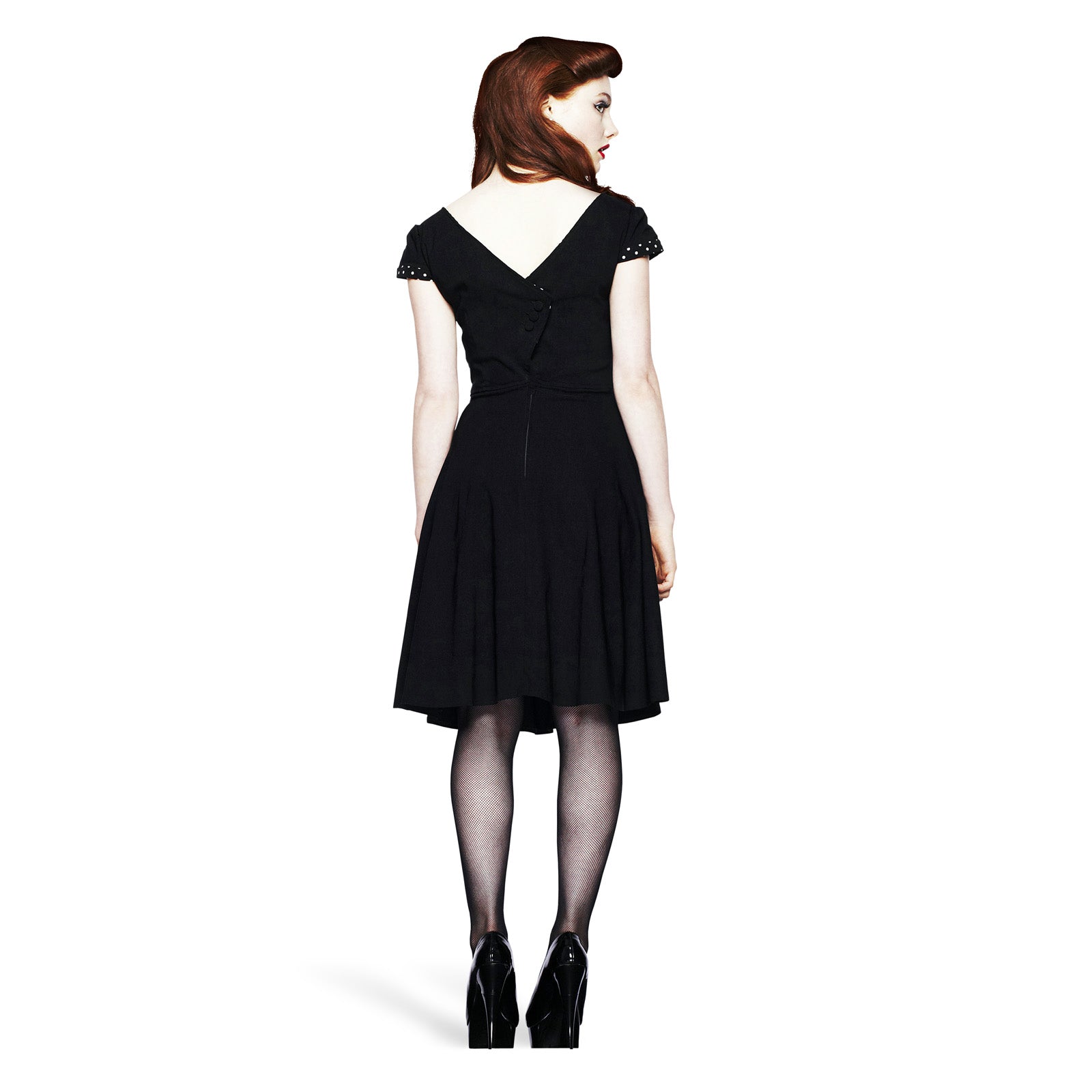 Imagen del producto Vestido Rockabilly Evie con escote en la espalda