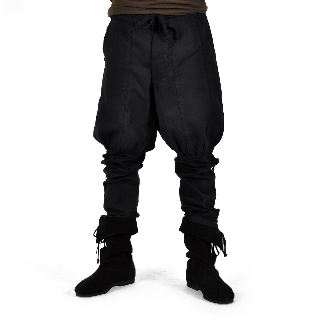 Imagen del producto Pantalón Bertram hombre con cordones en la parte inferior negro