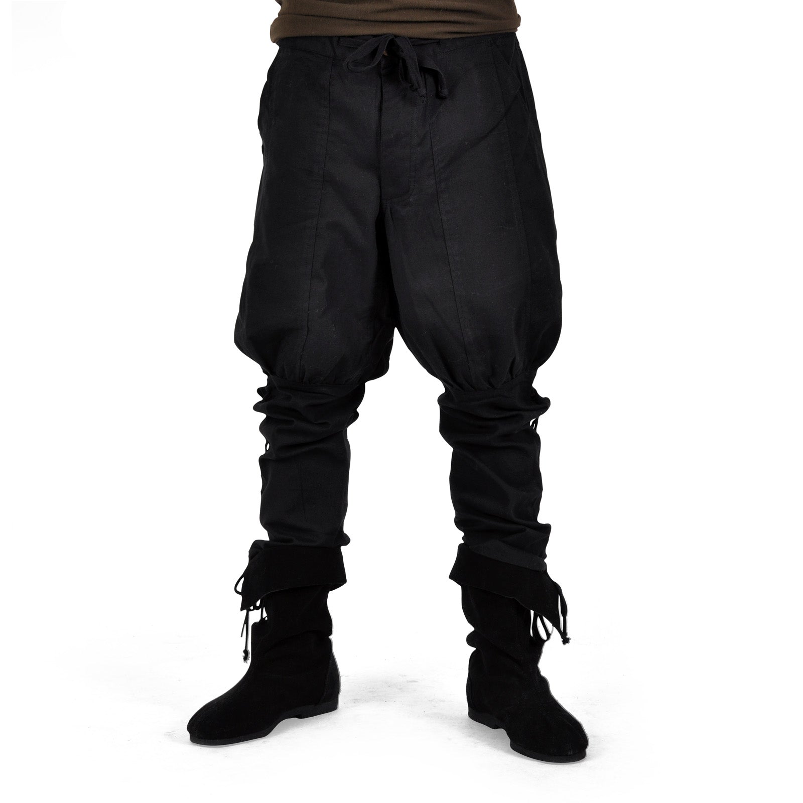 Imagen del producto Pantalón Bertram hombre con cordones en la parte inferior negro