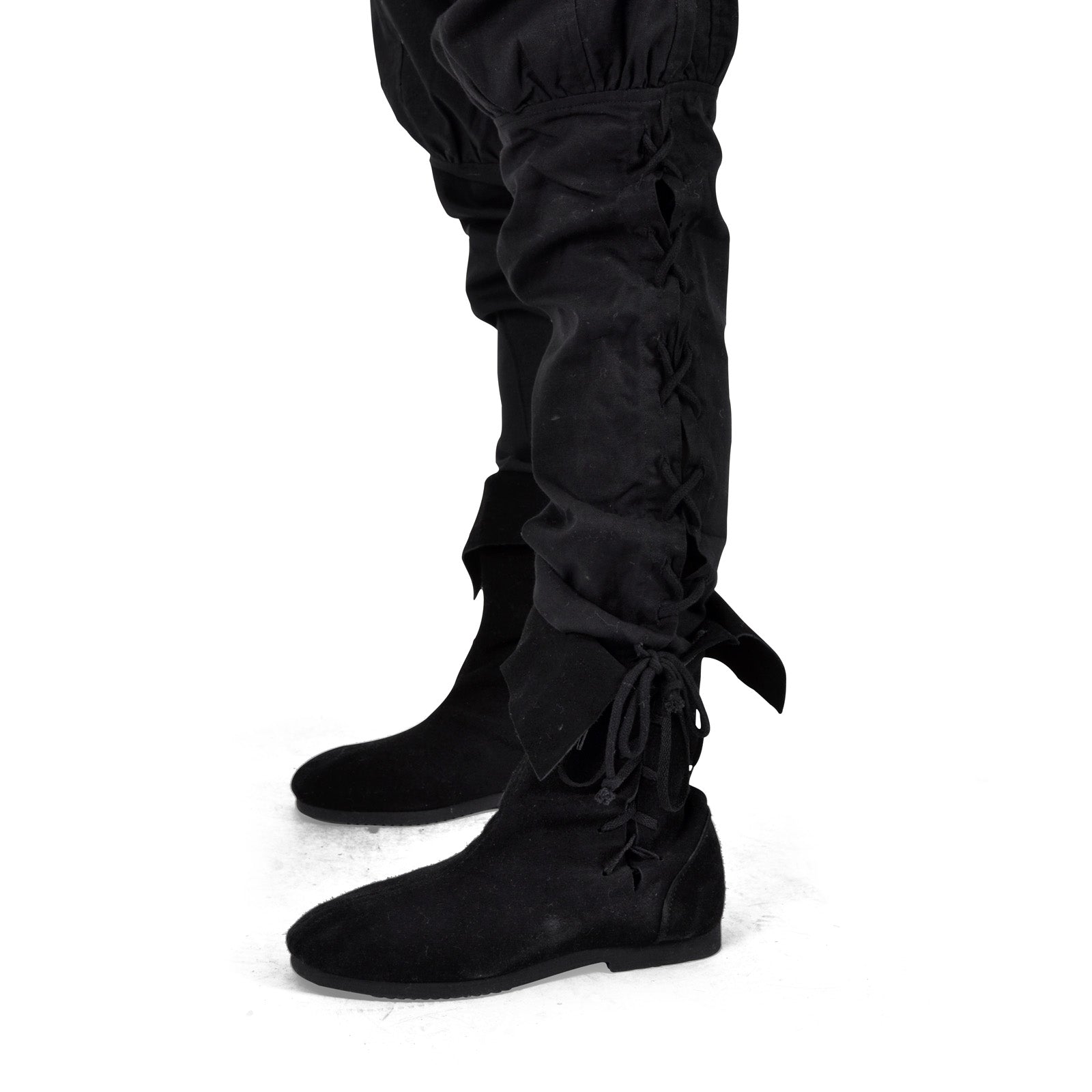Imagen del producto Pantalón Bertram hombre con cordones en la parte inferior negro