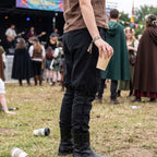 Imagen del producto Pantalón medieval Magnus con cordones en la parte inferior de la pierna negro