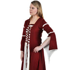 Imagen del producto Vestido medieval Katherina rojo-natural