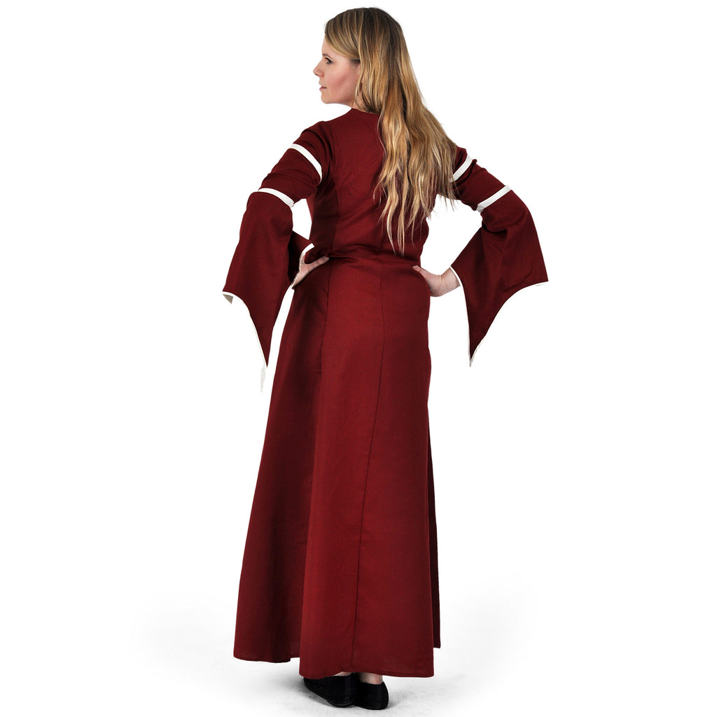 Imagen del producto Vestido medieval Katherina rojo-natural