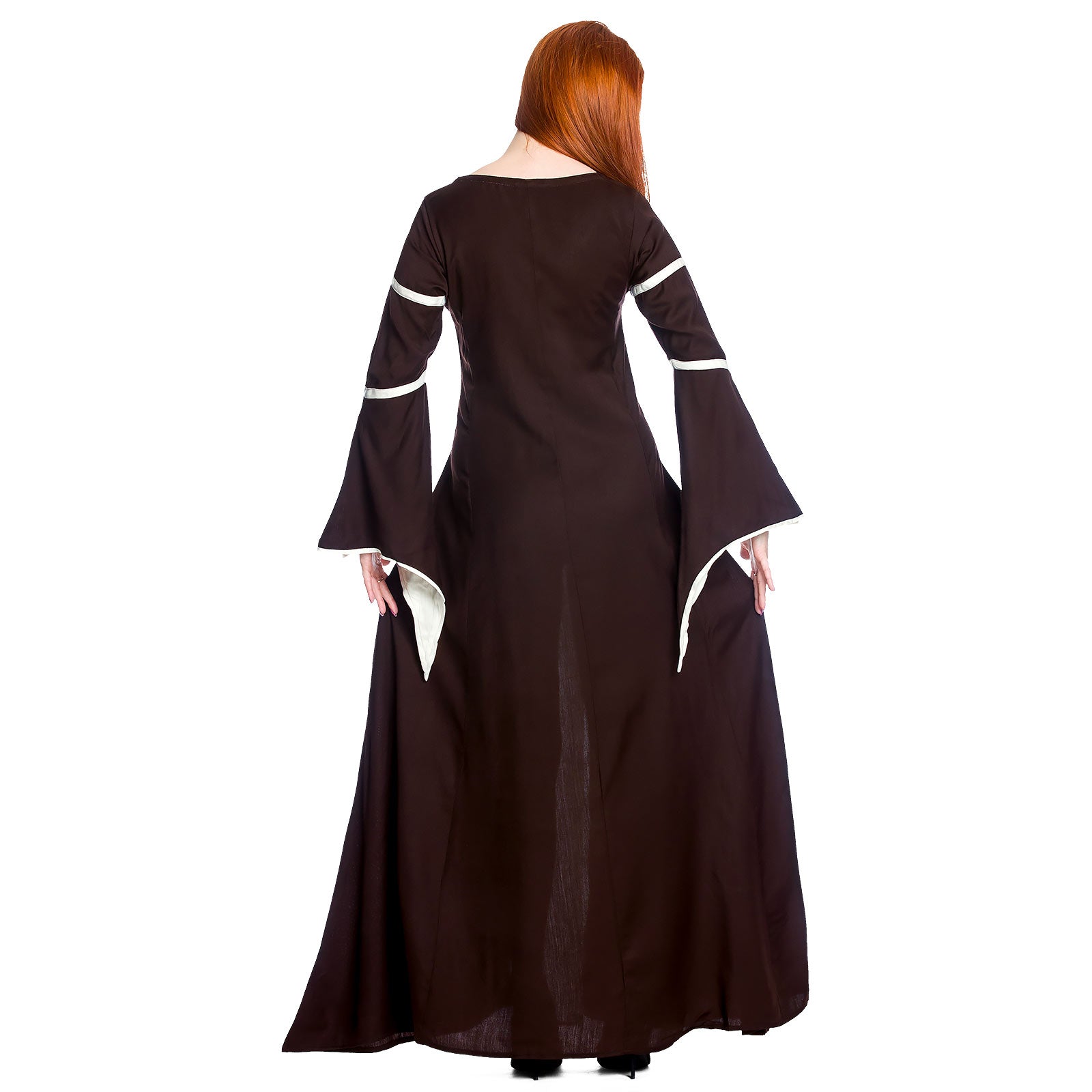 Imagen del producto Vestido medieval Katherina marrón-natural