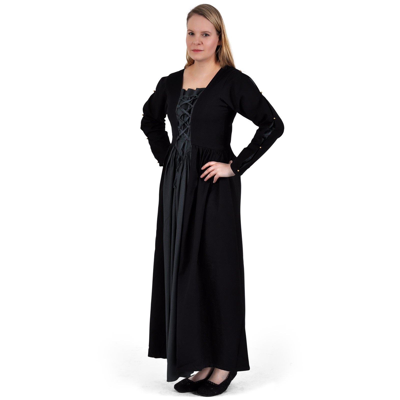 Imagen del producto Vestido Medieval Orianne Negro-Gris Azulado
